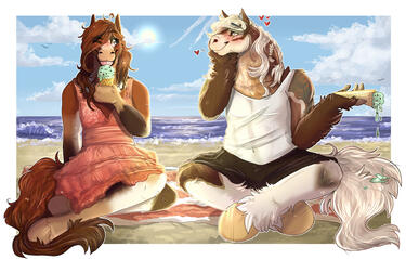 Shaded Fullbody (Couple) with Full BG