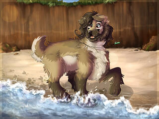 Shaded fullbody w/ full bg