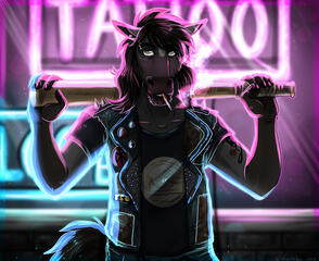 Shaded Halfbody w/ complex bg